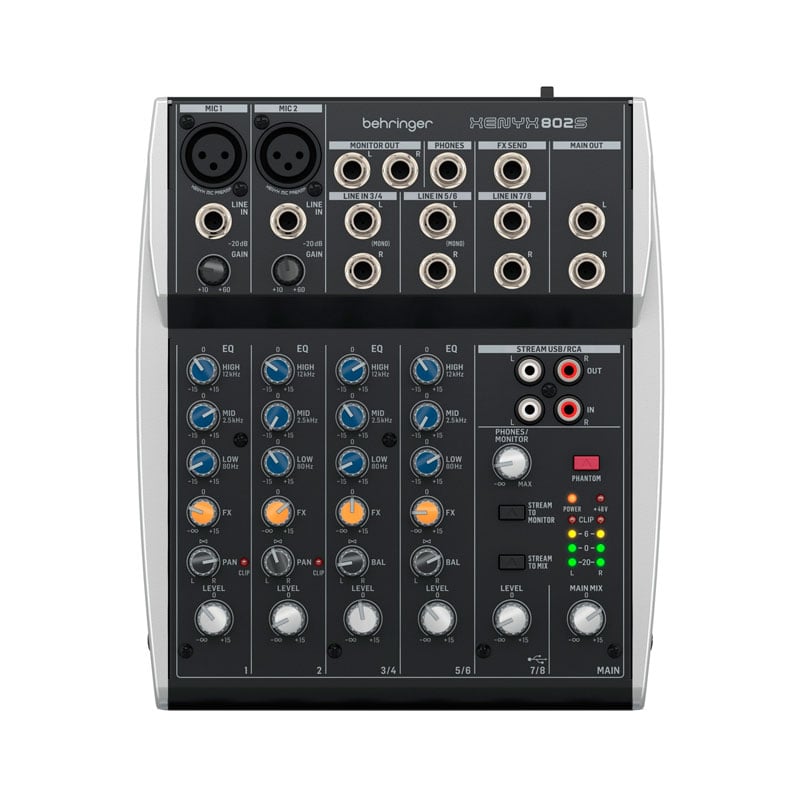 Картинка Аналоговый микшер BEHRINGER XENYX 802S
