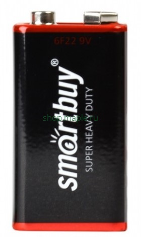 Картинка Батарейка солевая SmartBuy 6F22/1S крона
