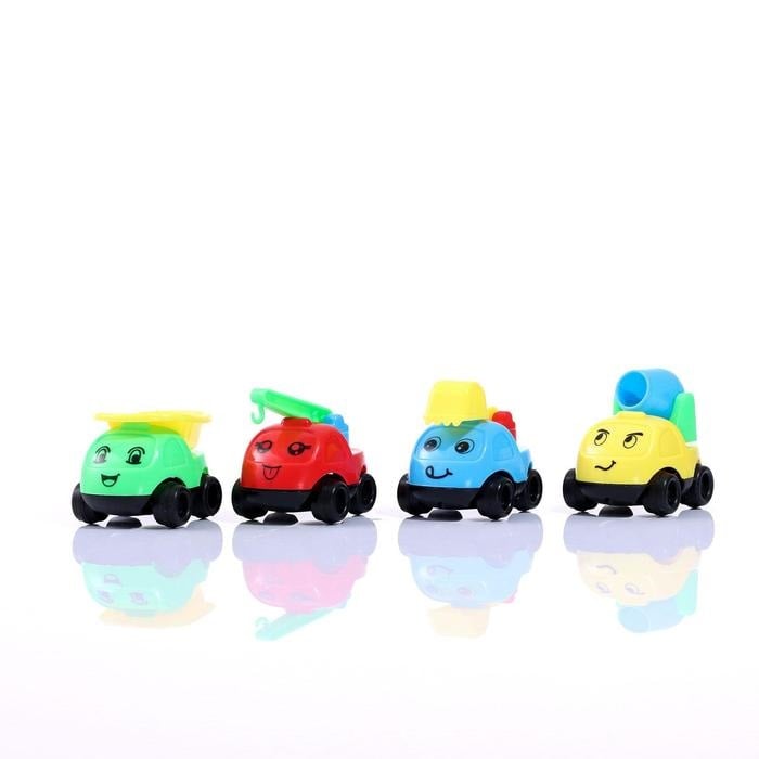 Картинка Машинки детские, набор 4 шт., МИКС