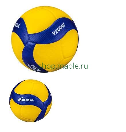 Картинка Мяч волейбольный Mikasa V200W, оф.мяч FIVB, FIVB Appr, р.5