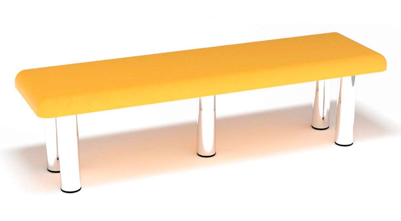 Картинка Банкетка на металлических ножках большая