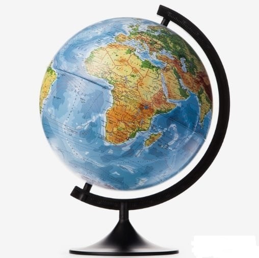 Картинка Глобус физический "Классик", диаметр 320 мм