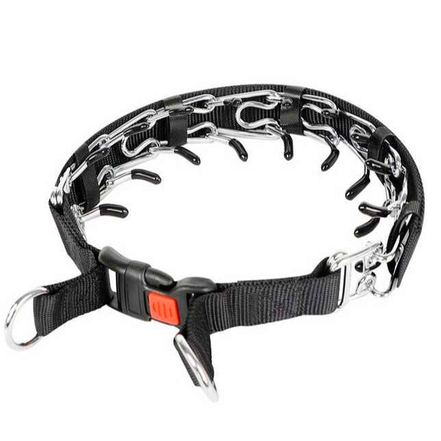 Картинка Ошейник строгий DOG22 проволочный c накладкой, застеж. пластик, наконечн. защ.