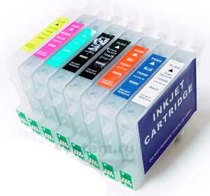 Картинка ПЗ картридж T0540 -0544/Т0547-0549 for Epson Stylus Photo R800/R1800, набор 8шт