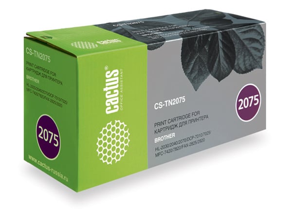 Картинка Картридж Brother TN-2075, Cactus