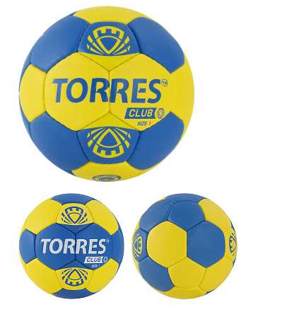 Картинка Мяч гандбольный Torres Training, желто-голубой