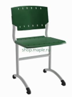 Картинка Стул регулируемый 5-7 гр. "Эталон" SIGMA, каркас Бело-алюминиевый, сиденье и спинка пластик - Мята