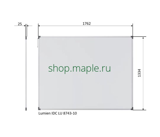 Картинка Интерактивная доска LUMIEN 87", 10 касаний