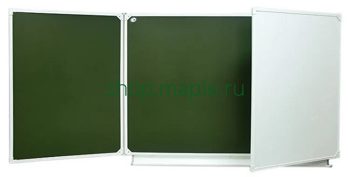 Картинка Доска 3-элементная мел/маркер 2032х750 мм.