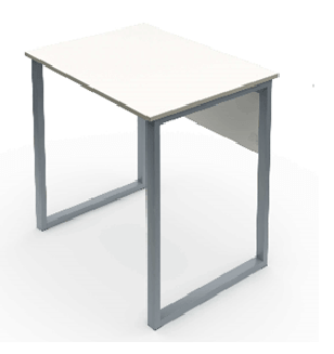 Картинка Стол ученический 1-мест., столешница с пластиковым покр (700х500х730 мм, 6гр.р.На квадратных опорах)