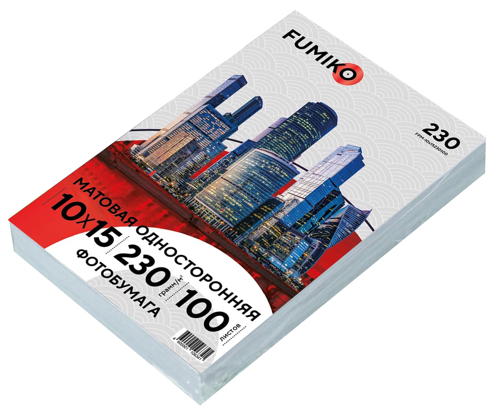 Картинка Фотобумага FUMIKO матовая односторонняя 230г/10х15/100л