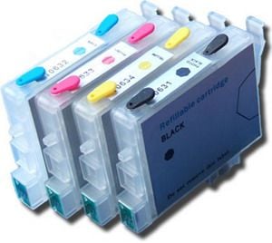 Картинка ПЗ картридж T0631-Т0634 for Epson Stylus C67, C87, CX3700, CX4100, CX4700 набор 4шт