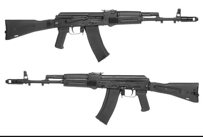 Картинка Макет Автомат Калашникова со стволом-болванкой ММГ-АК74М-М