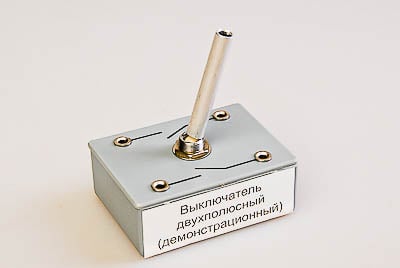 Картинка Выключатель двухполюсный (демонстрационный)