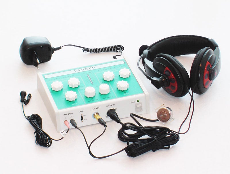 Картинка Аппарат звукоусиливающий с модулем вибротактильного восприятия с переходником для подключения к комп