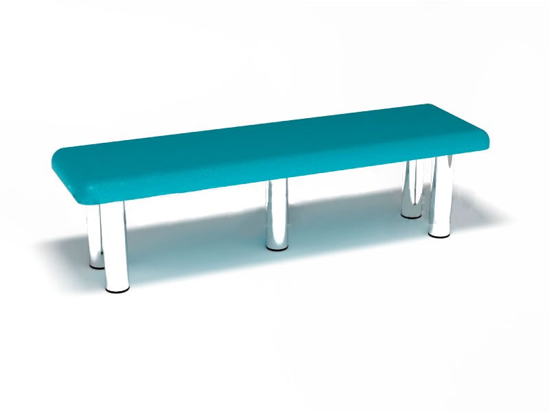 Картинка Банкетка на металлических ножках малая